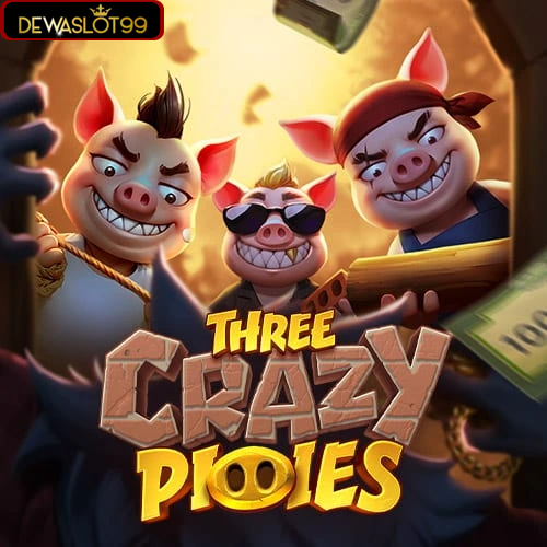 three crazy piggies